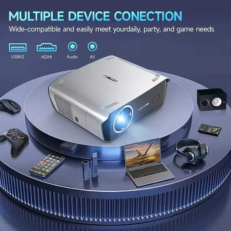 2024 Latest Launch Smart 4K Projector A9R 1450 ANSI Lumen Auto focus 5G WiFi 6 Android 9.0 Bluetooth 5.0 Hi-Fi Speaker projector CL240820