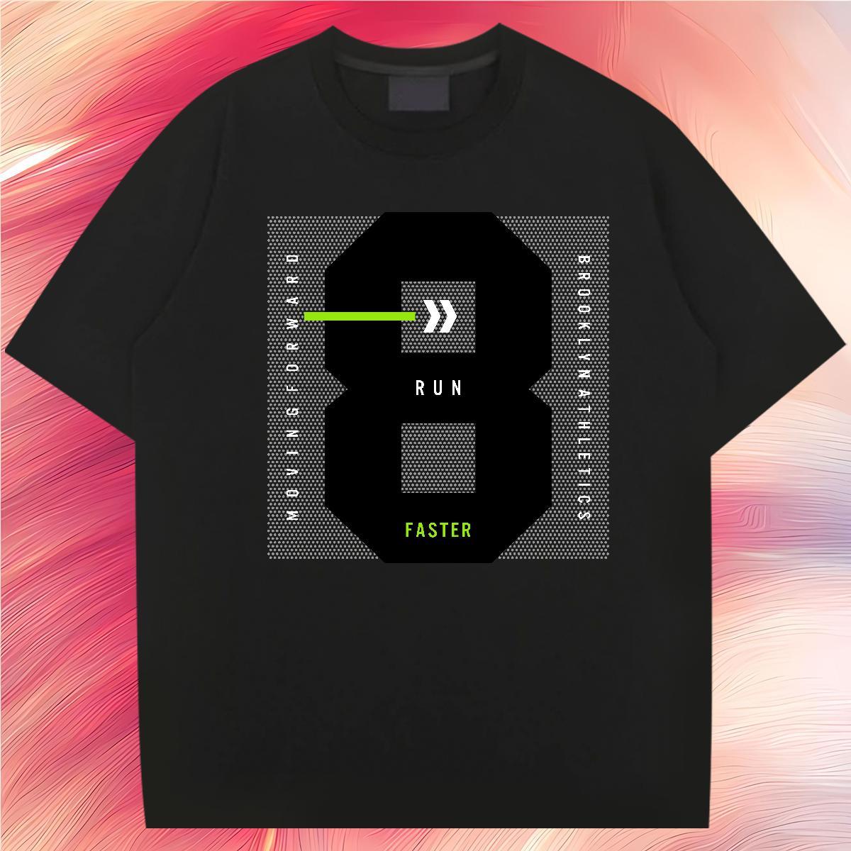 Designer 8 230g 100% Cotton Men Clothes T-Shirt Beach Pure Cotton T Shirt For Man Designer Fashion Plus Size Custom Tees
