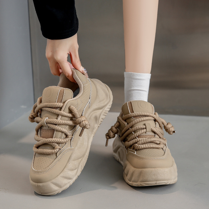 Ddmysports Autumn Winter New Instagram Korean Edition Little White Female Students Thick Sole Versatile Casual Sports Board Shoes Children J OUTDOOR