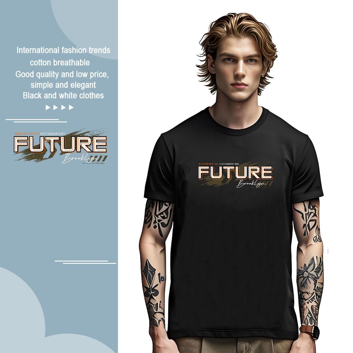 Comfortable letter T Shirts Men Hip Hop Couples T Shirts 230g 100% Cotton Factory Direct Breathable Crew Neck Custom Print Oversized Tee Shirt