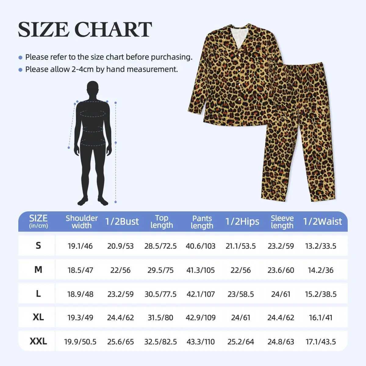 Classic leopard print pajamas autumn retro animal print aesthetic oversized pajamas set mens long sleeved fashionable Japanese graphic pajamasW240719