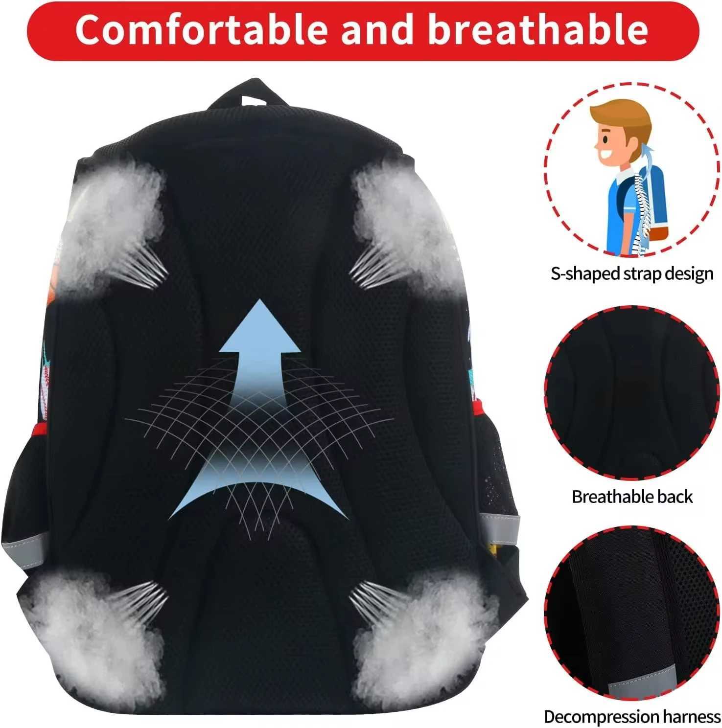Cusangel Backpacks For School Boy Football Cartoon Backpack Primary School Bags For BoysHigh Quality Children Soccer Mochilas Y240820