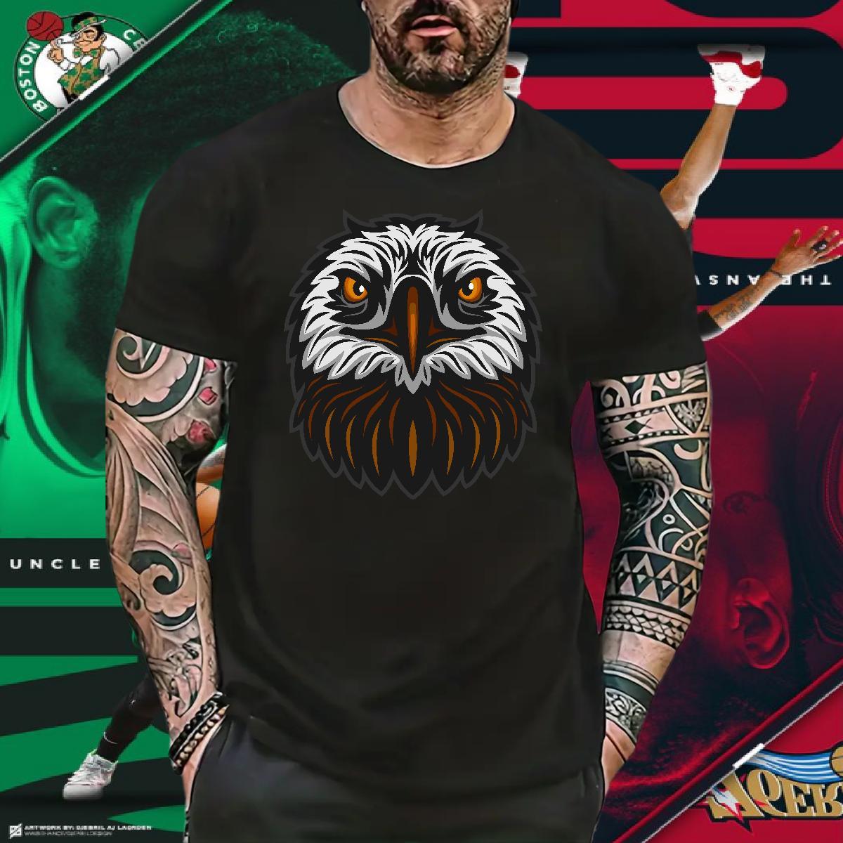 TOP Quality Man T Shirts owl Round Neck Short Sleeve Casual DIY Logo Oversized 230g 100% Cotton Men Tops Tees New Tee Shirt