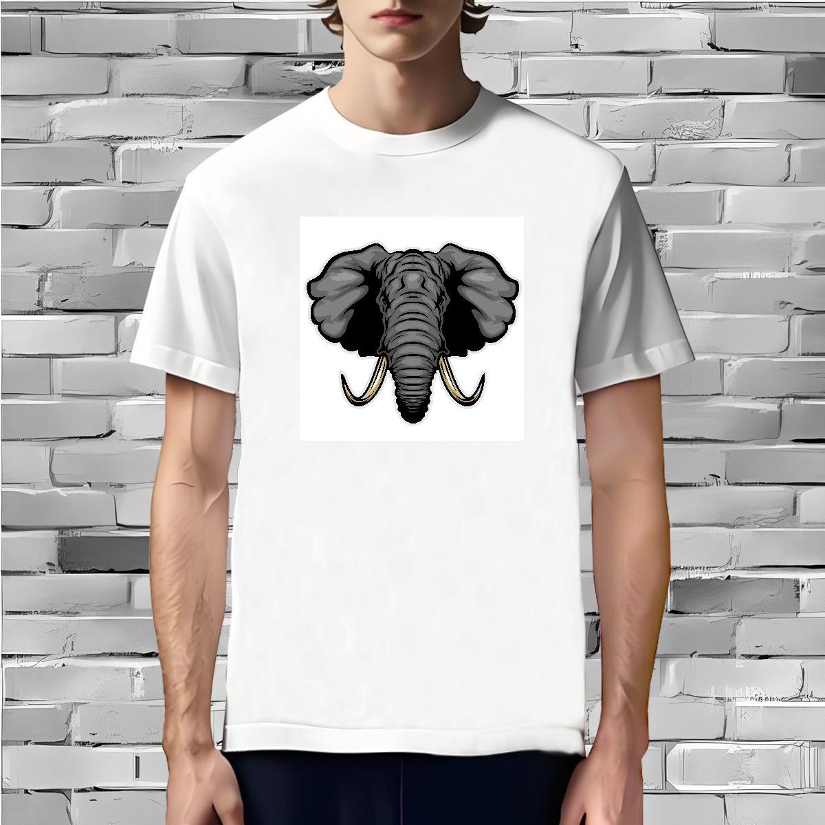 Designer Man T Shirts elephant Breathable Short Sleeve Hip Hop Custom Print Oversized 230g Pure Cotton Men Tops Tees DIY Polos