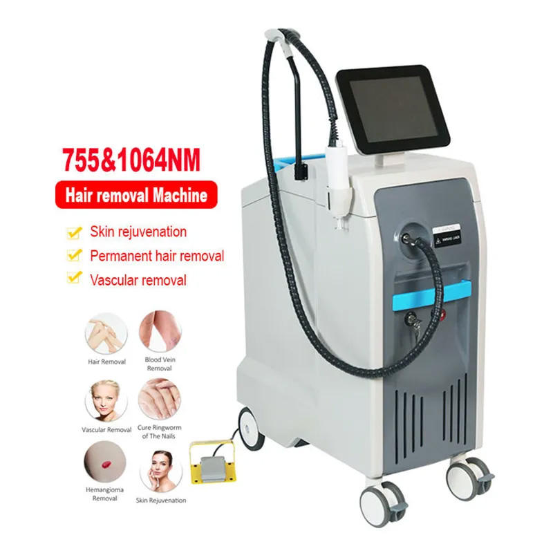 Strong Power 3500W Dual Laser Wavelength Skin Treatment Machine Tattoo/Hair Removal Picosecond Professional Beauty Equipment