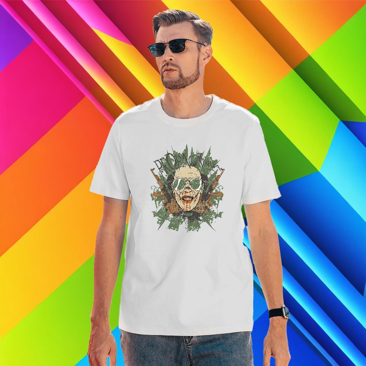 Wholesale T Shirts Men long-barrelled gun Breathable Short Sleeve Home Outdoor Oversized 230g Cotton Men Clothes T-Shirt Fashion Casual Tops Shirt