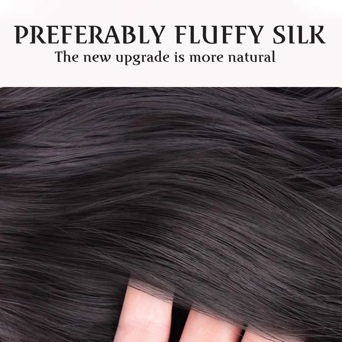 Synthetic clip ponytail 16 inch hair extension clip on female ponytail naturally curly hair accessories fluffy W240817