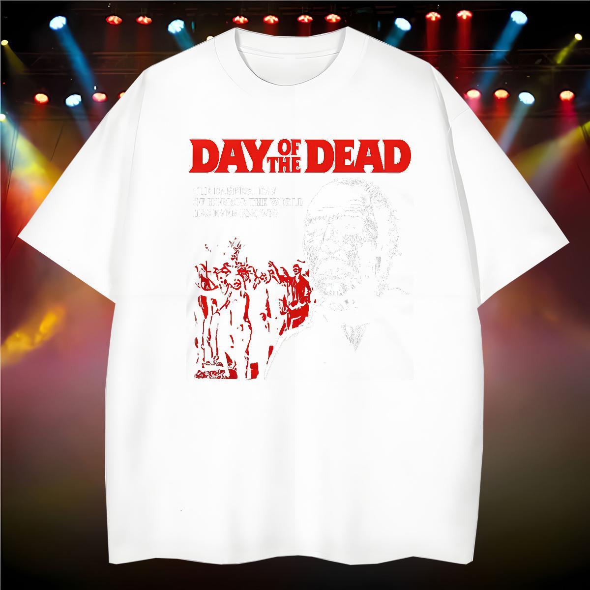 T Shirt For Man 230g Pure Cotton scary Summer Casual Breathable Soft Anime Men Tees Brand Loose Tops Tees