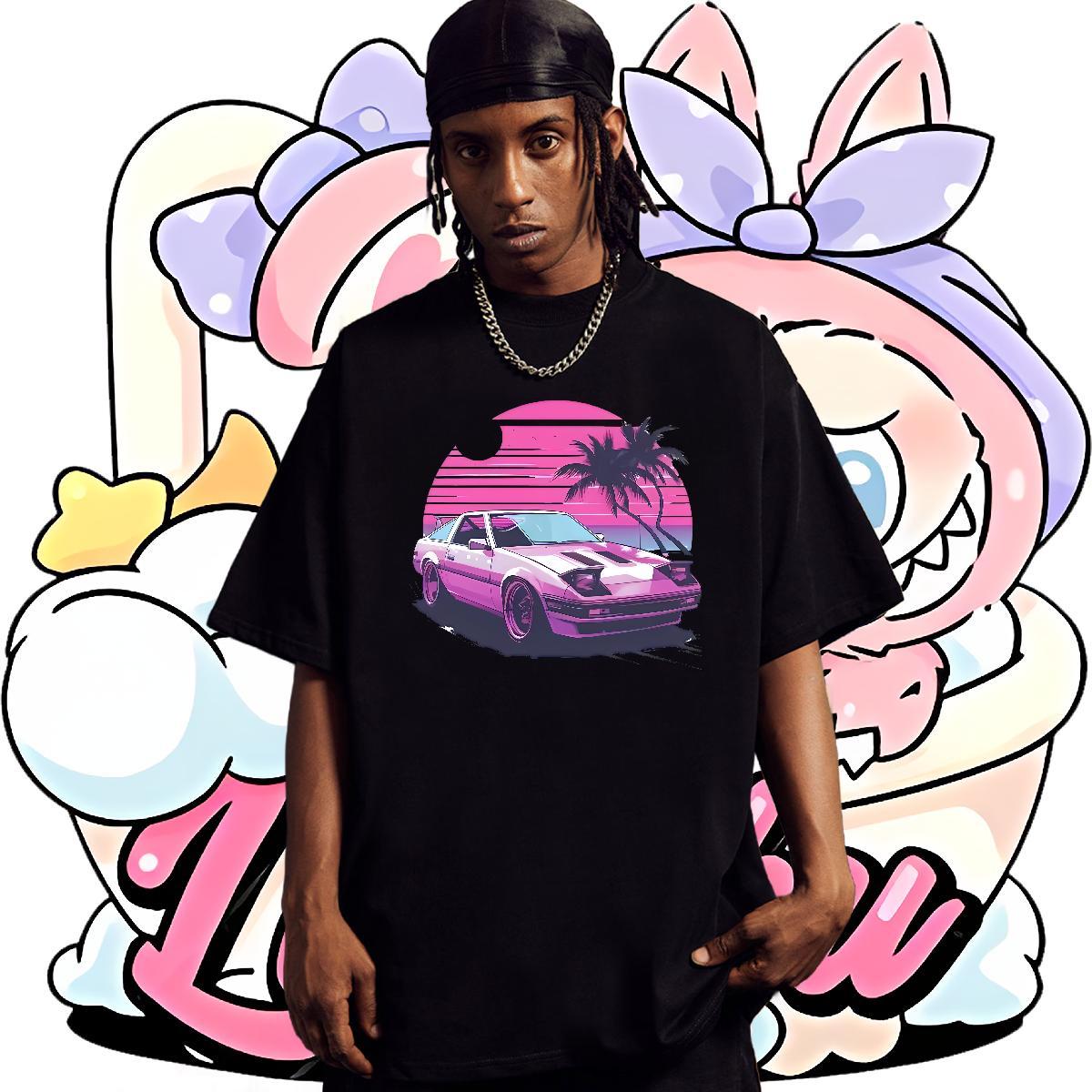 Free Shipping Men Tops Tees Street Wear 230g 100% Cotton Custom Print Oversized Breathable beach T-Shirts for Men Customized Tees Shirts