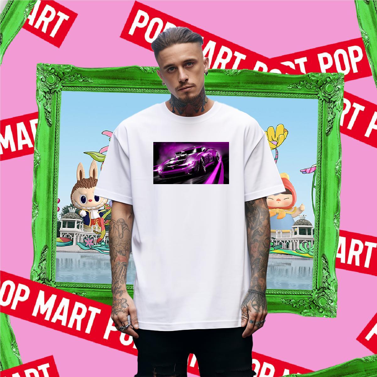 High Quality car 100% Cotton 230g Couples T Shirts Hip Hop Street Breathable Crew Neck Men T Shirts Custom Custom Big Size Tops