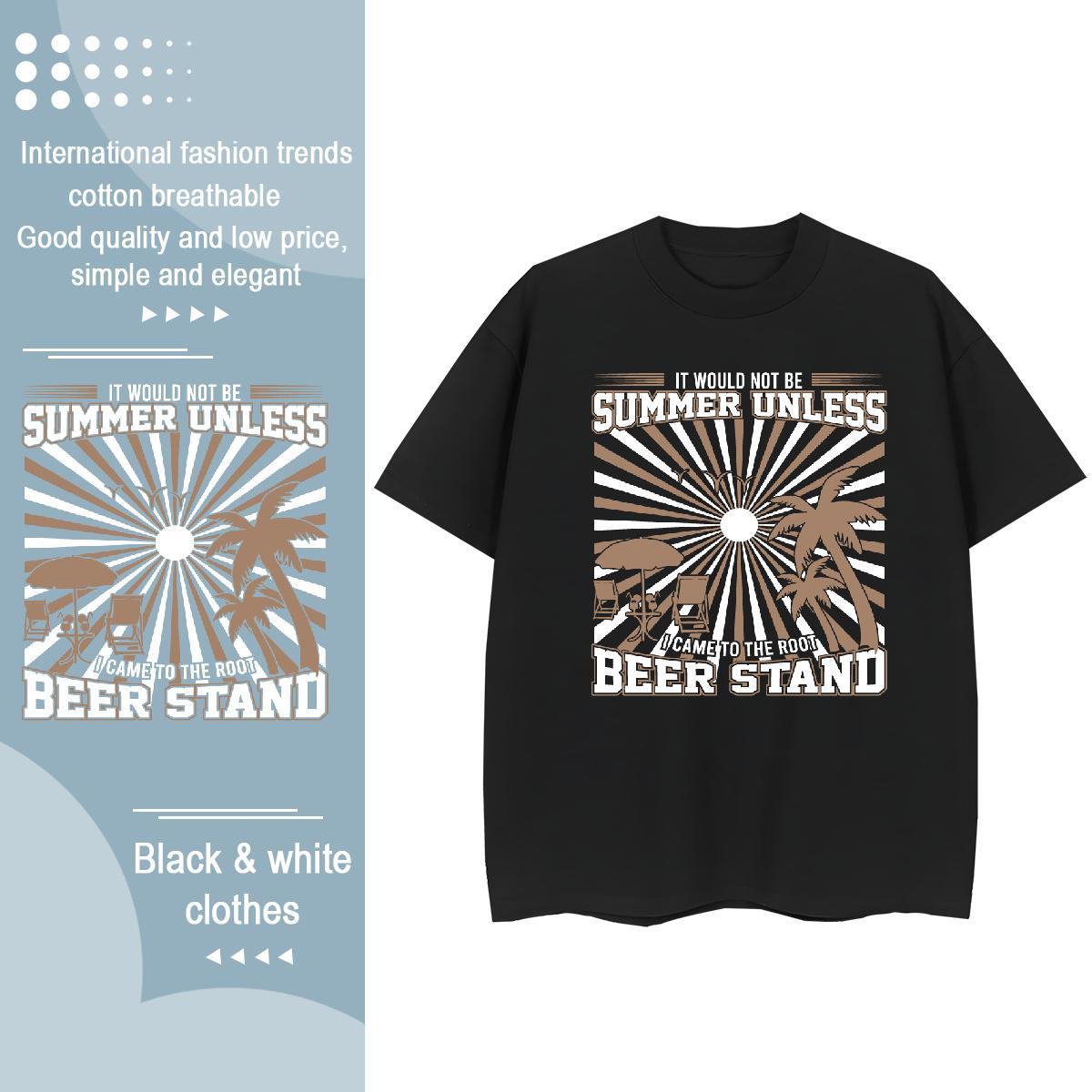 Custom Mens Tshirts tree Sports Casual 230g 100% Cotton Tees Shirts Breathable Crew Neck Unisex Mens T Shirts Cartoon Printing L-4XL