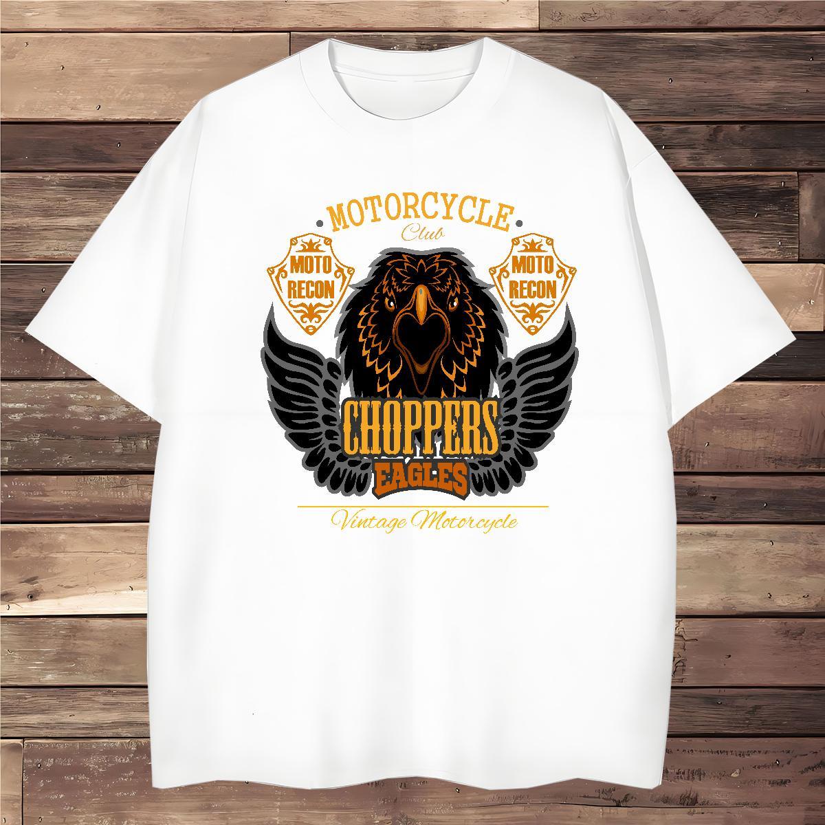 2024 Summer Tshirt for Man Woman eagle Spring Summer 230g 100% Cotton Tops Crew Neck Classic Man T Shirts DIY