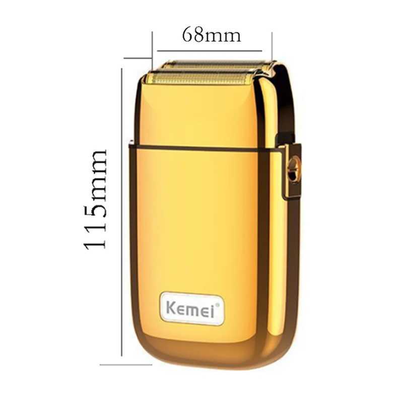 Original Kemei rechargeable electric shaver mens hair and beard electric shaver head shaver head shaver complete fading set W240819