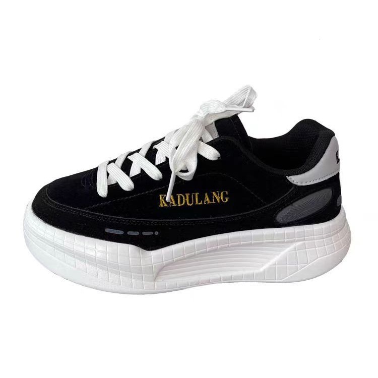 Men's Instagram Trendy Dad Thick Sole Heightening Couple Small Round Student Sports and Casual Board Shoes