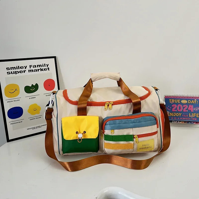 Large Capacity Oxford Travel Bags Color Matching High Quality Unique Design Shoulder and Handbags for Women Casual 240819