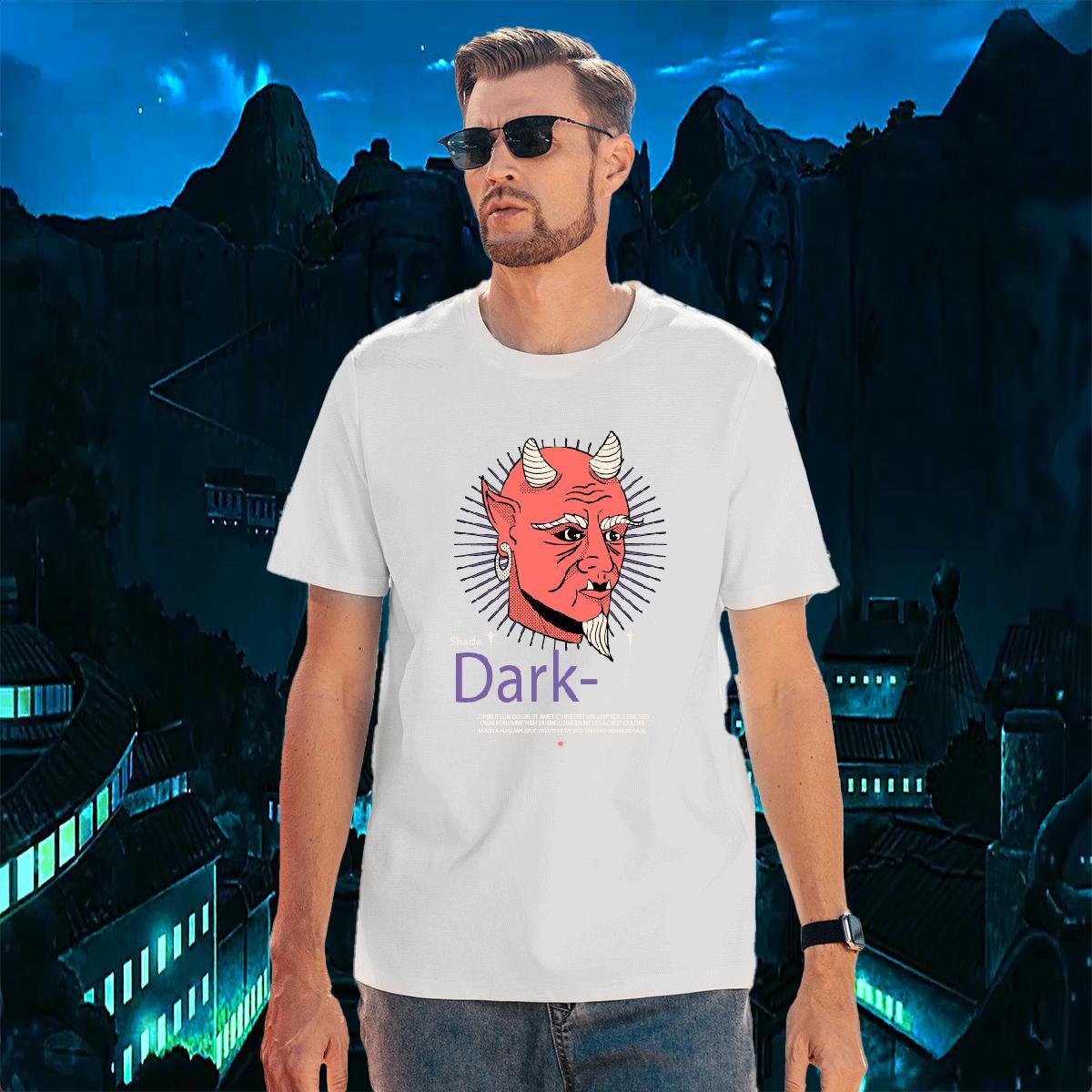 Wholesale Western style 100% Cotton 230g Men Tshirts Street Casual Pure Cotton T-Shirts for Men New Arrival Cartoon Printing L-4XL Wear