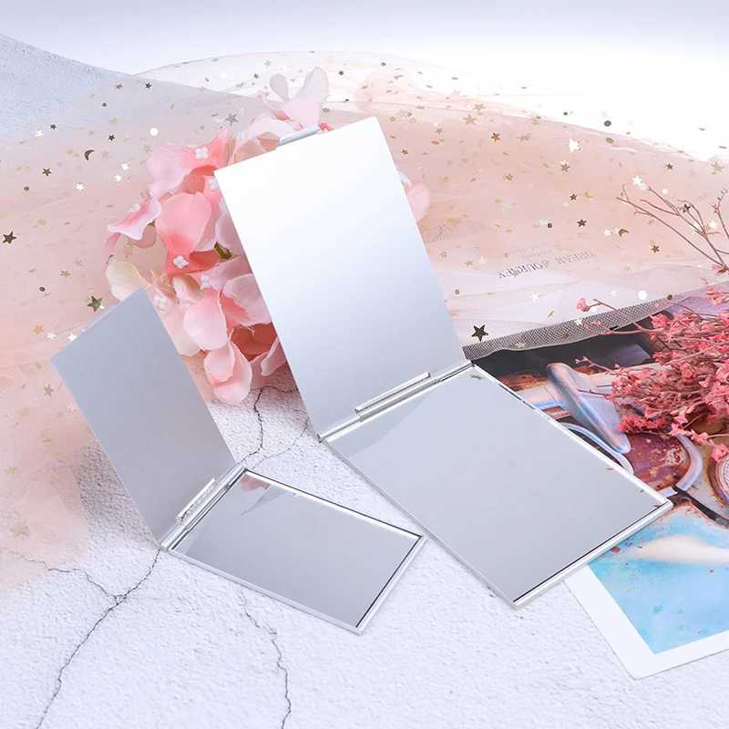 5 Sizes Pocket Rectangle Makeup Folding Mirrors Ultra-thin Folding Make Up Mirror Personalised Portable Compact Cosmetic Mirror Y240819