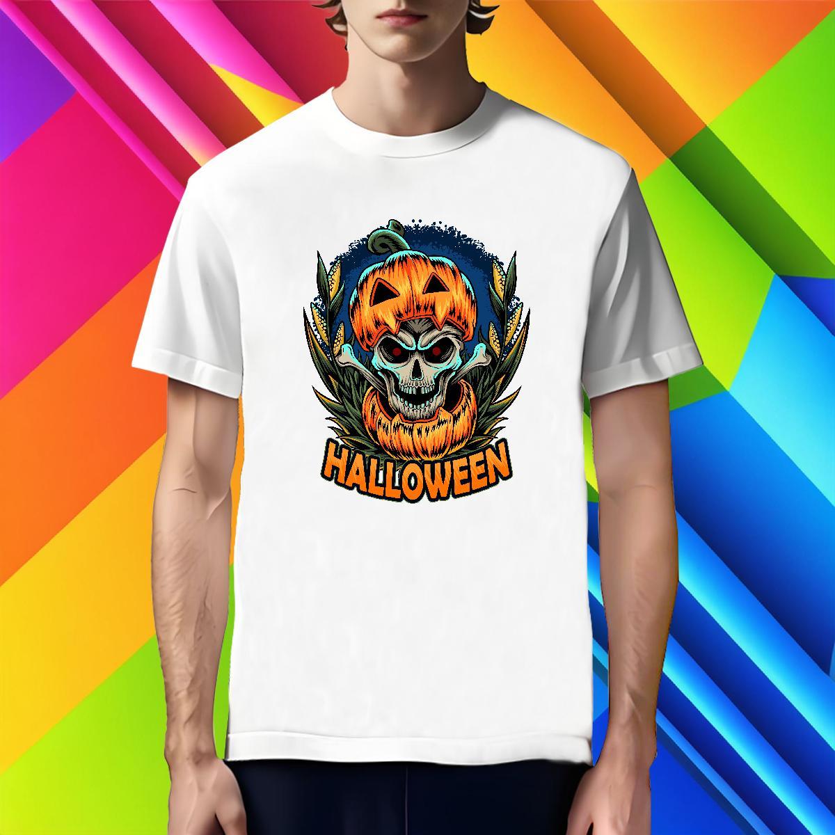 Soft T-Shirts halloween Breathable Crew Neck Home Outdoor Anime Print 100% Cotton 230g Tshirts Factory Direct Tees Shirts