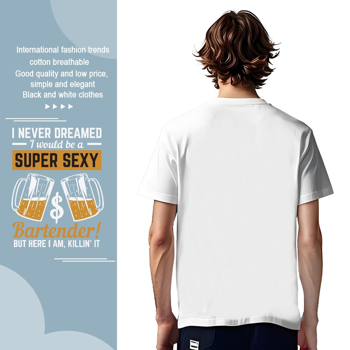 Free Shipping letter 230g Pure Cotton Men Tshirts Street Casual Breathable Short Sleeve Man T Shirts 2024 Summer White Plus Size Clothings