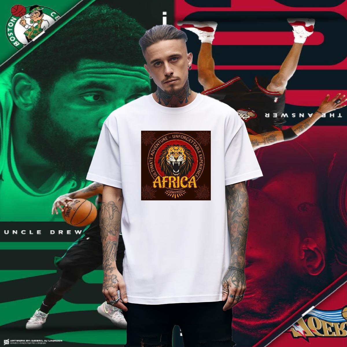Classic Man T Shirts lion Breathable Crew Neck Hip Hop DIY Anime 100% Cotton 230g Tshirt for Man Woman 2024 Summer Clothes