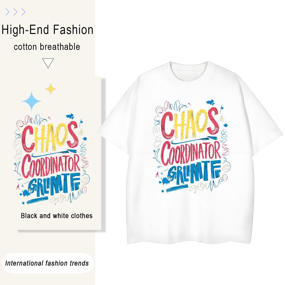 High Quality letter 100% Cotton 230g Tshirt for Man Woman Street Wear Crew Neck Breathable T Shirts Men DIY DIY Logo Oversized Clothings