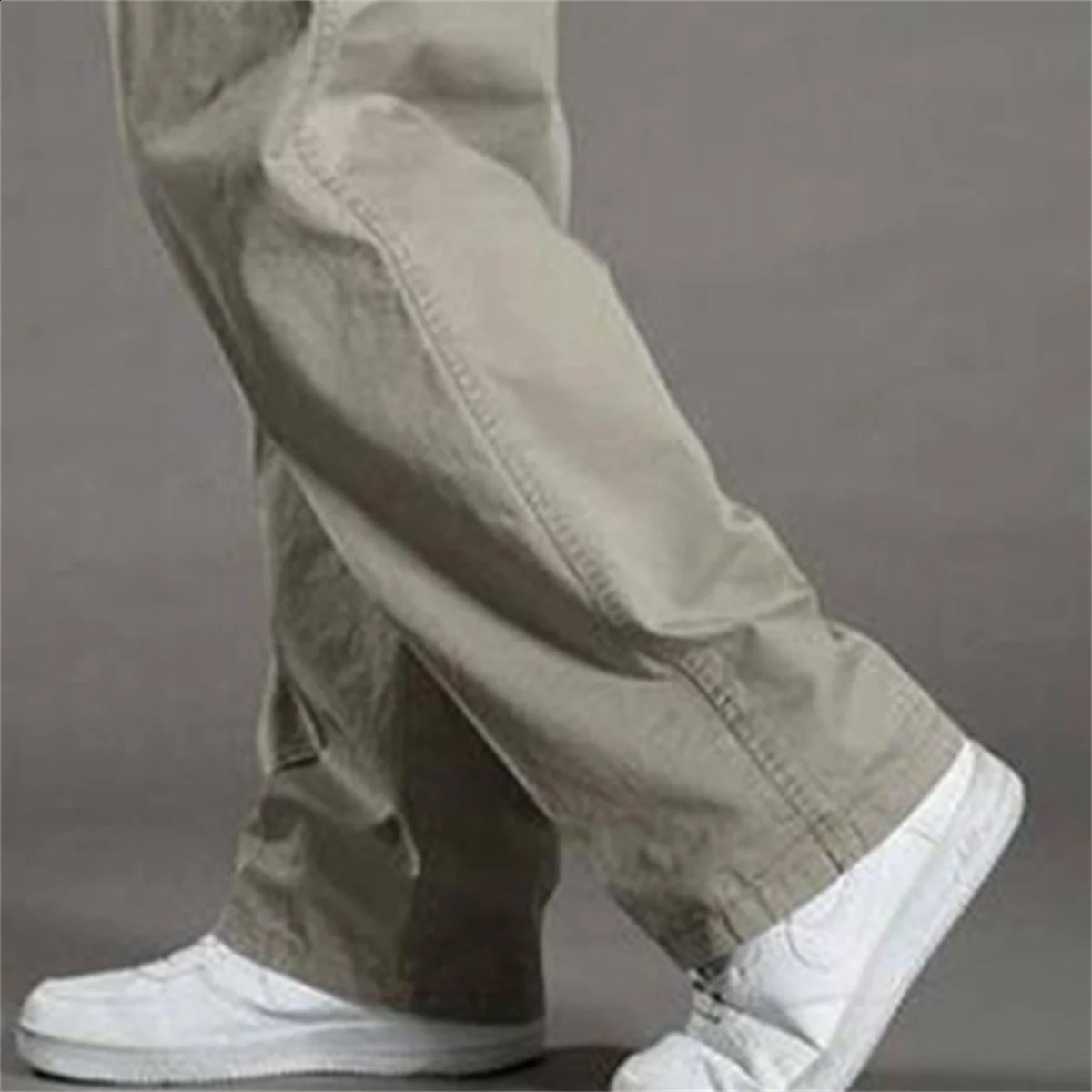 Mens Cargo Pants Summer Spring Cotton Work Wear Cotton Large Size Casual Climbing Joggers Sweatpants Hombre Autumn Trousers 240819 - view 5