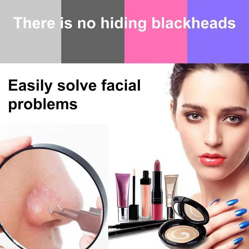 Portable 30X Magnifying Cosmetic Mirror Suction Cup Tweezers Included Portable Magnifier Makeup Mirror for Travel Y240819