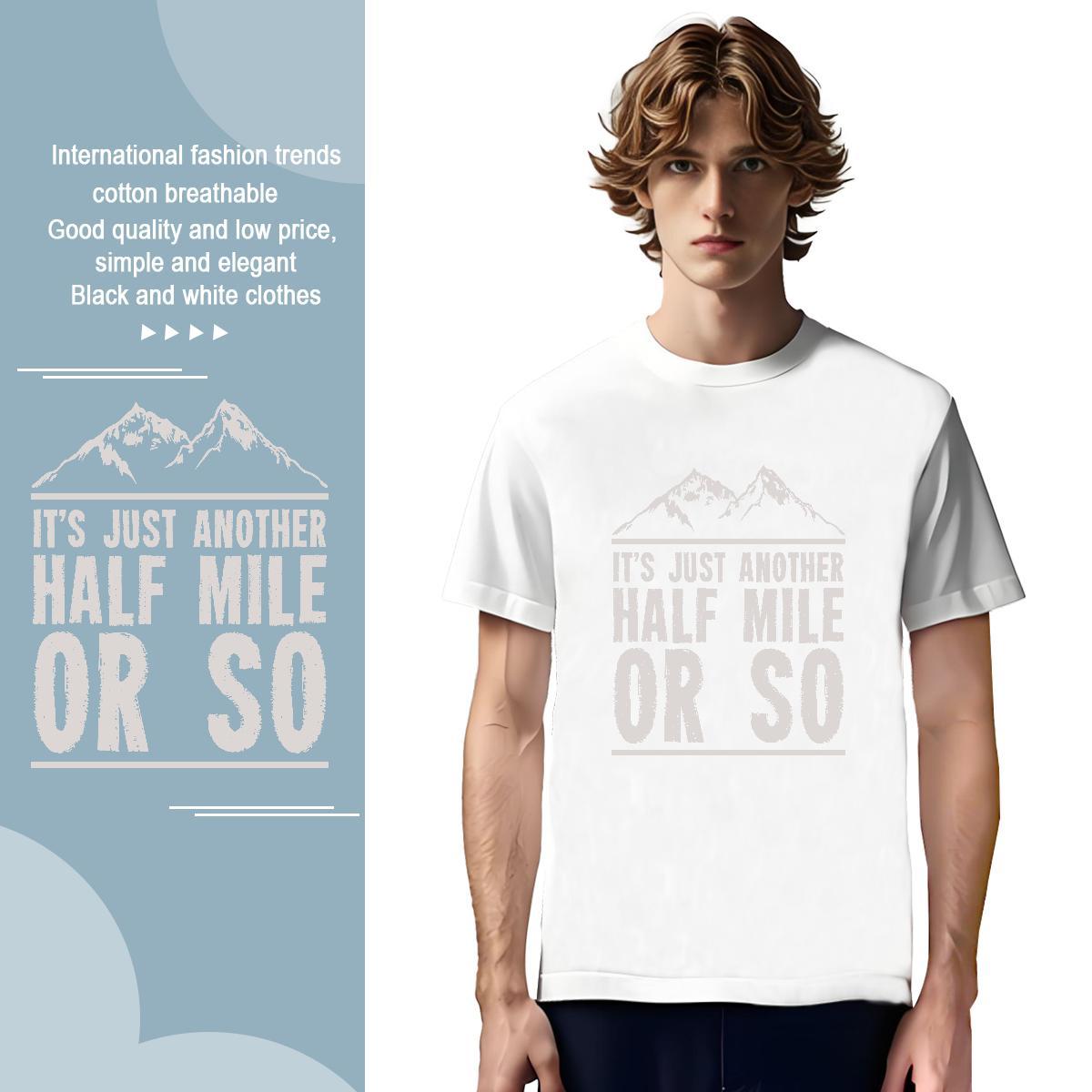 Loose Fit monogram 230g 100% Cotton Men Clothes T-Shirt Sports Casual Breathable Crew Neck T-Shirts for Men Fashion Oversized 3XL 4XL Tops Shirt