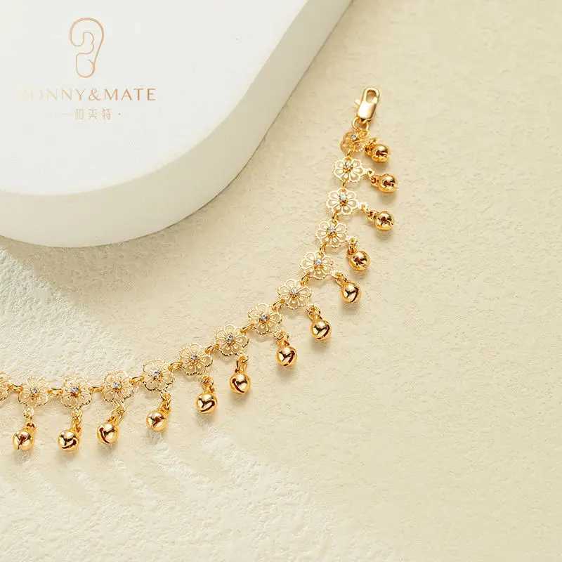 New Trend Womens Fine Jewelry 18K Gold Plated High Quality Low Allergen Adjustable Fashion Womens Ankle W240815