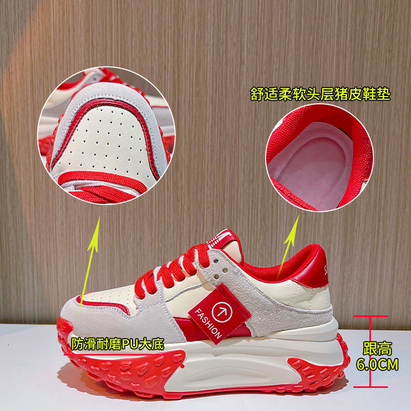 Ddmysports Genuine Leather Dad Women In Spring New Children Versatile Thick Soled Sports For Casual S Shoes Trend OUTDOOR