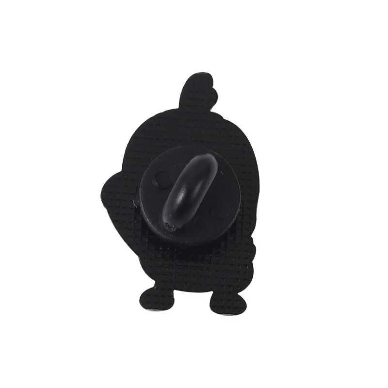 Customize fun chicken duck enamel pins cute yellow animal brooches lapel badges backpack cap accessories jewelry gift wholesale W240815
