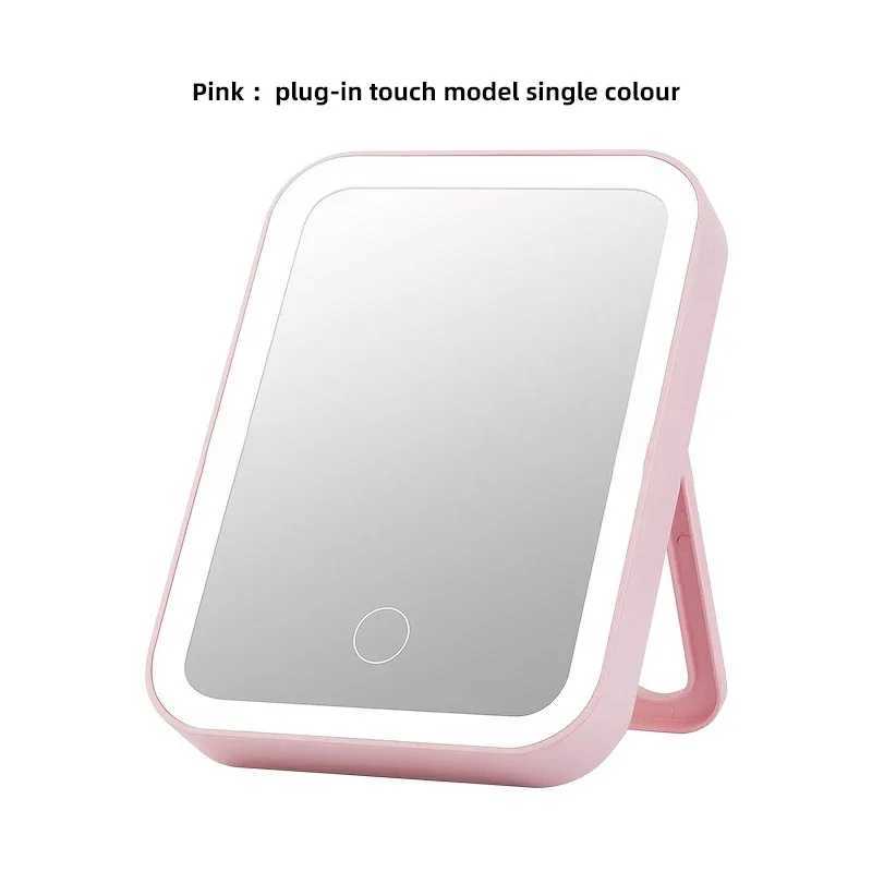 USB Compact LED Vanity Mirror with Touch Screen Dimming Makeup Mirror (Not Rechargeable) Y240819