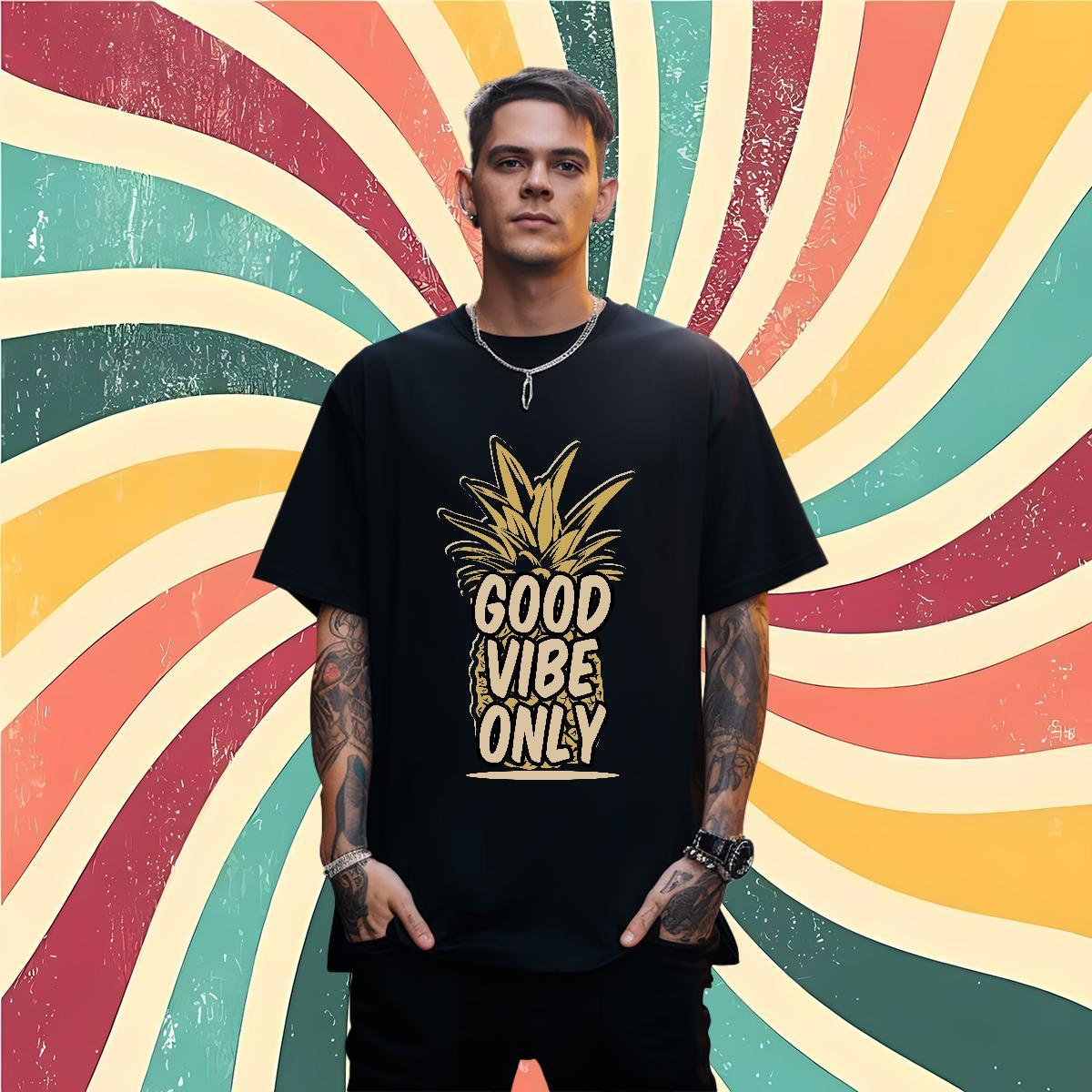 Comfortable monogram 230g Pure Cotton Men Tshirts Hip Hop Street Breathable Crew Neck Men T Shirts Custom Plus Size Custom Clothes