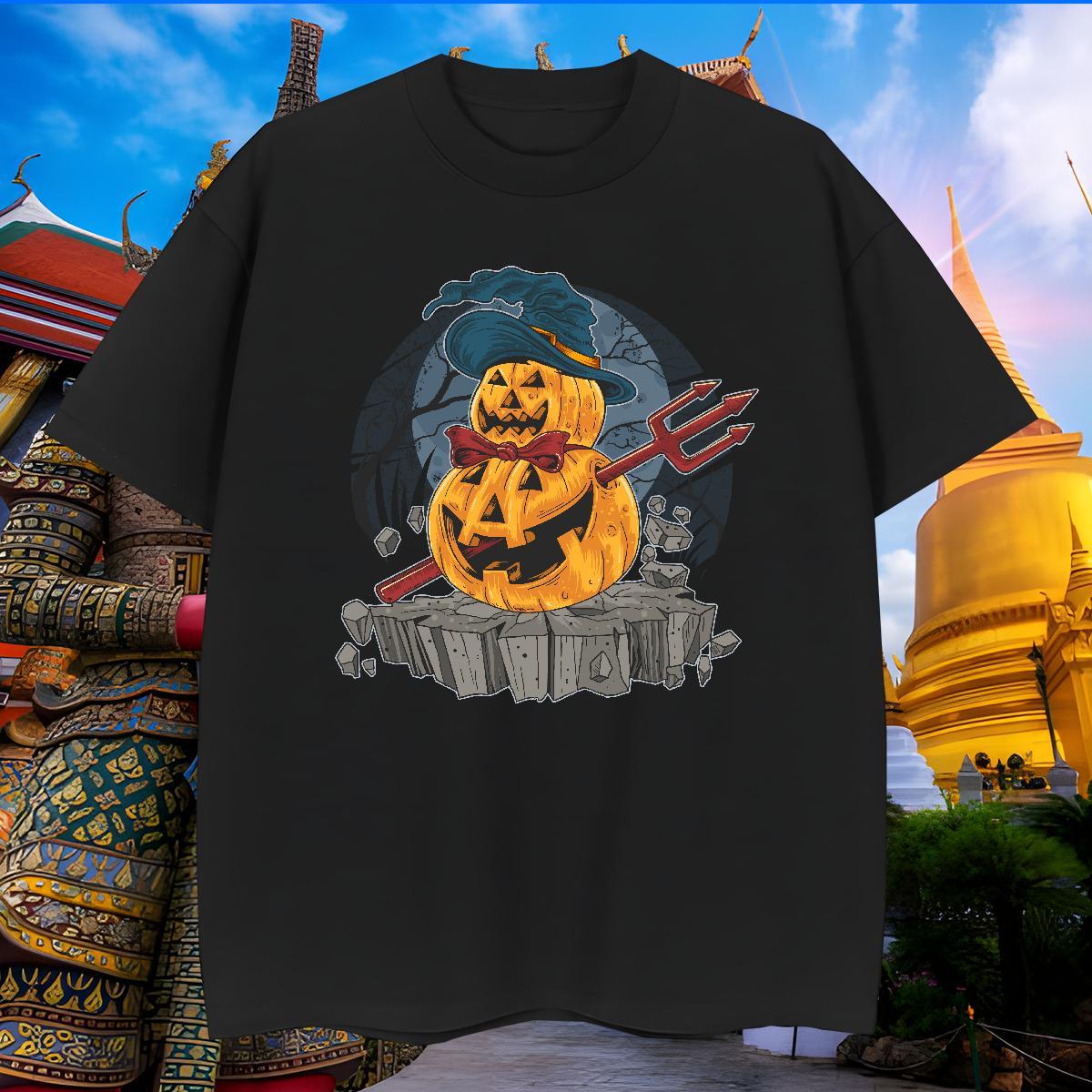Unisex Men T Shirts pumpkin Breathable Daily Wear Custom Cartoon 100% Cotton 230g Mens Tshirts Fashion Designer Tops Tees