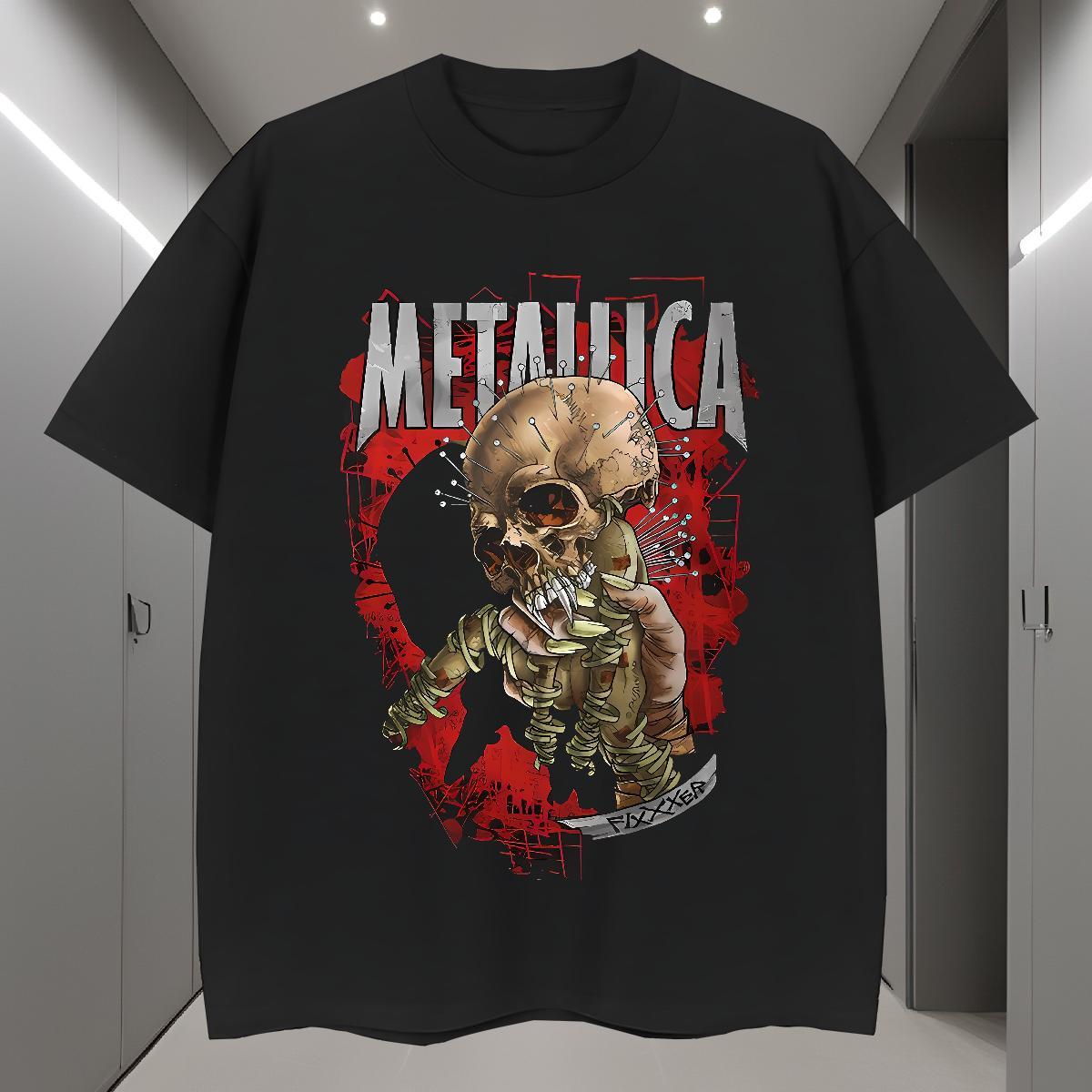 T-Shirts for Men 230g Pure Cotton scary Street Casual Short Sleeve Soft Oversized 4XL Men Clothes T-Shirt 2024 DIY Loose Fit Wear