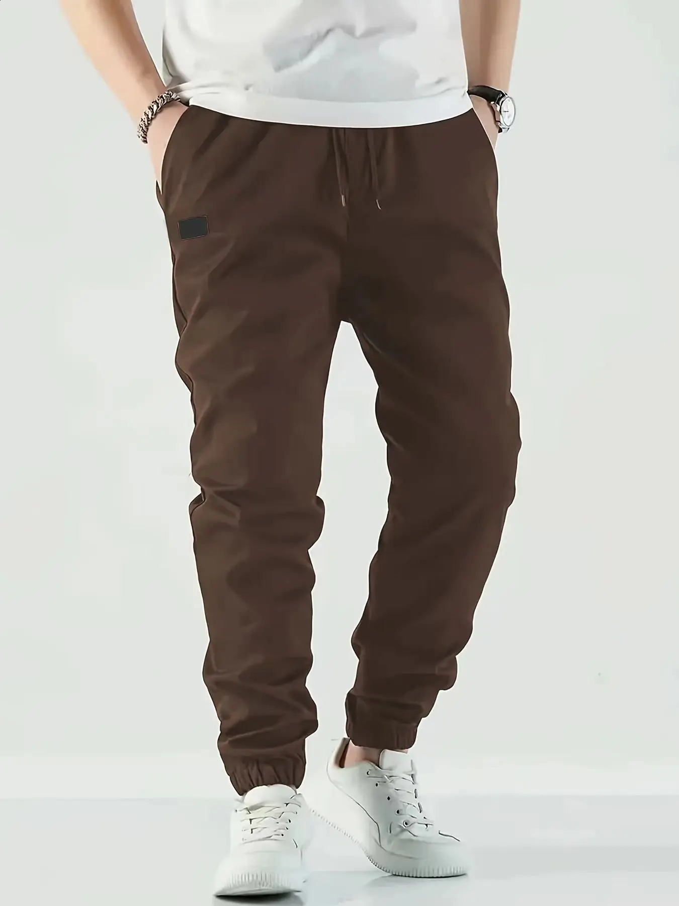 Outdoor Youth Mens Loose Straight Sports Casual Pants Slim Fit Versatile Small Foot Trendy y240820
