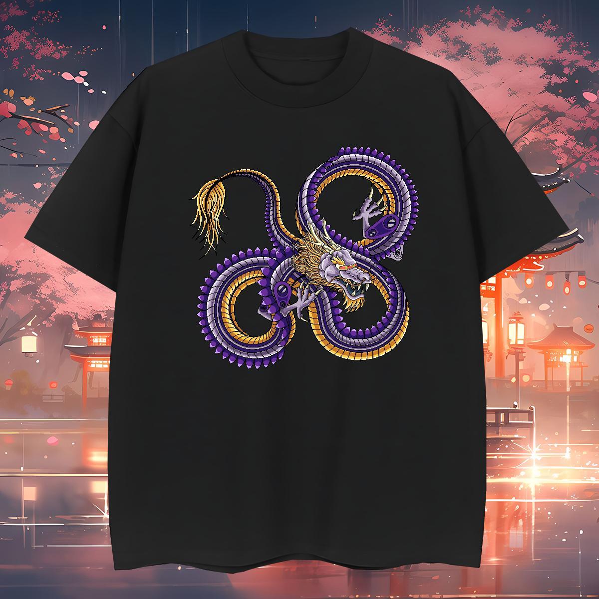 Wholesale ferocity Man T Shirts Spring Summer Mens Tshirts 100% Cotton 230g Casual New Breathable Short Sleeve Anime Tops