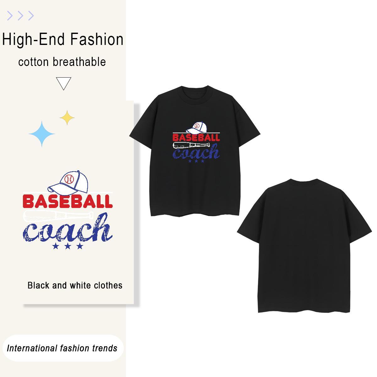 Wholesale baseball 230g Pure Cotton Tshirts Street Breathable Short Sleeve T Shirts Men New Arrival Custom Anime Tops Shirt