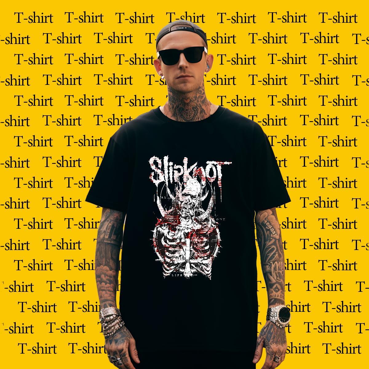 T-Shirts 230g 100% Cotton scary Home Outdoor Pure Cotton Anime Print Men Tshirts Designer Fashion Cool Design Tees