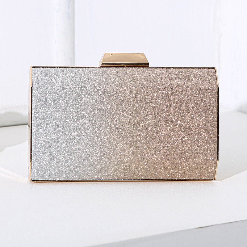 2024 Fashion Women's New Sparkling Gradient Bag Banquet Celebrity Evening Dress Handbag