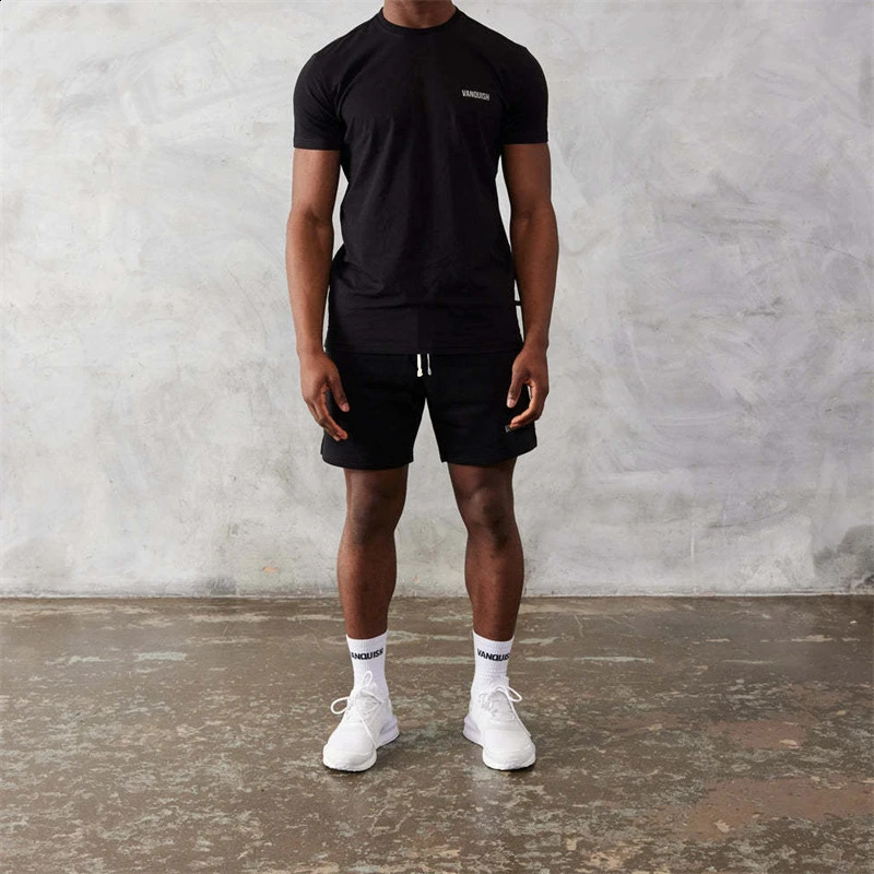 Cotton gray flat bottomed pants mens casual quarter fashionable printed fitness exercise jogging sports 240819