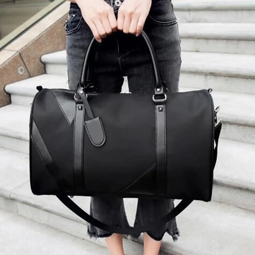 Durable One Shoulder Women Men Sports Bag Solid Color Handbag Travel Storage Bag Fitness Luggage Duffle Pouch Christmas Gifts 240819