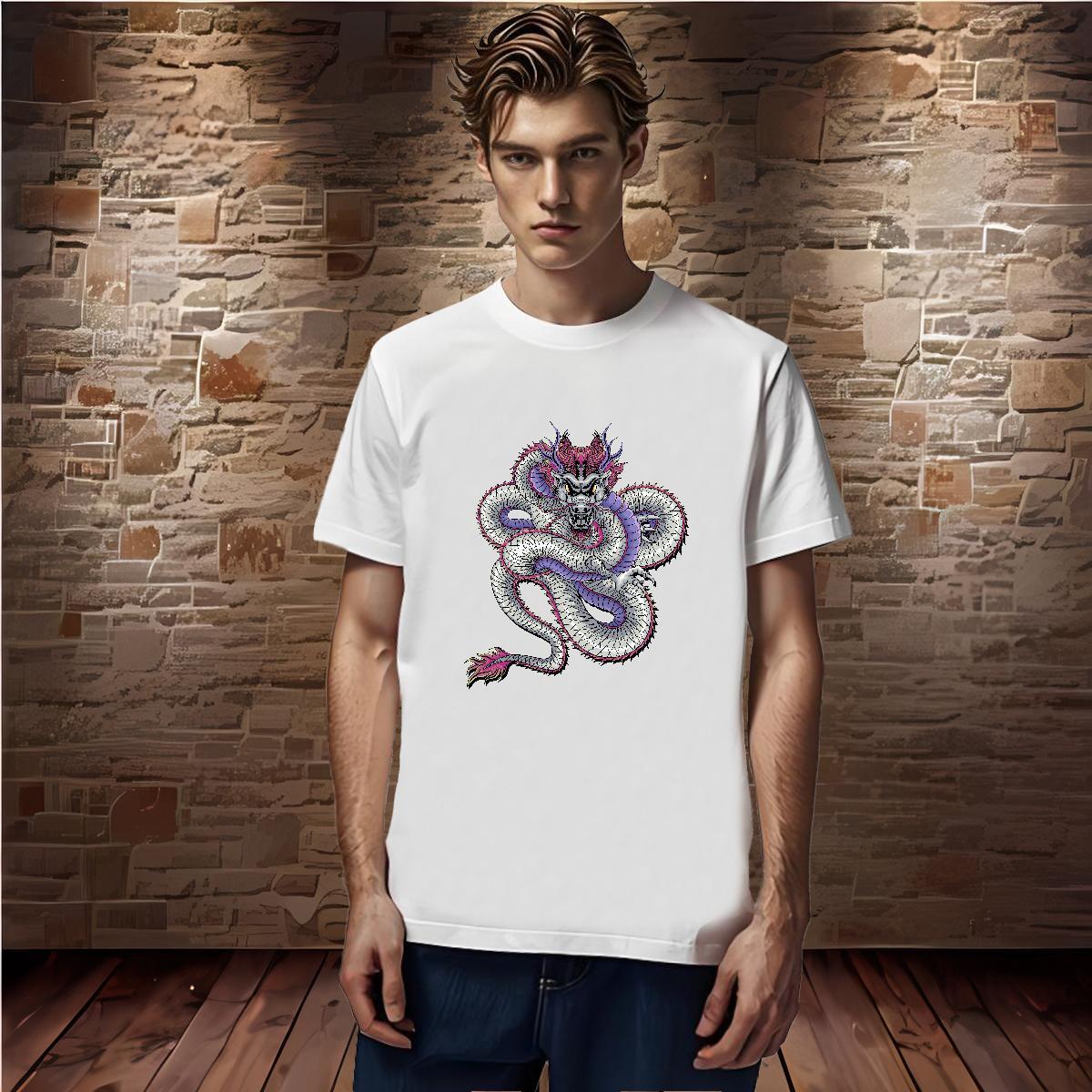 T Shirt For Man 100% Cotton 230g angry Home Outdoor Breathable Short Sleeve Oversized Men Tshirts 2024 Summer High Quality Tees Shirts