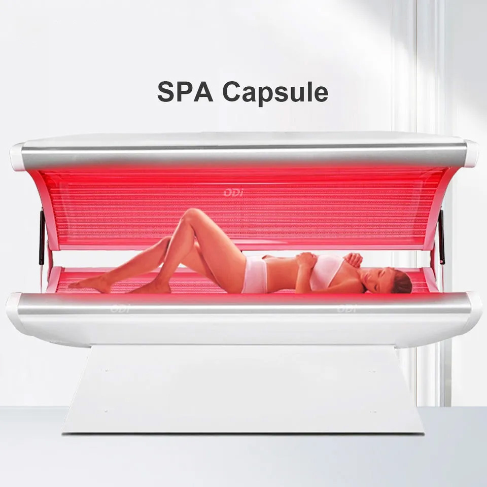 Full Body Anti Aging Skin Tightening Cabin Collagen Chamber Led Lamps Red Light Therapy Beds Skin Rejuvenation Collagen Therapy Machine