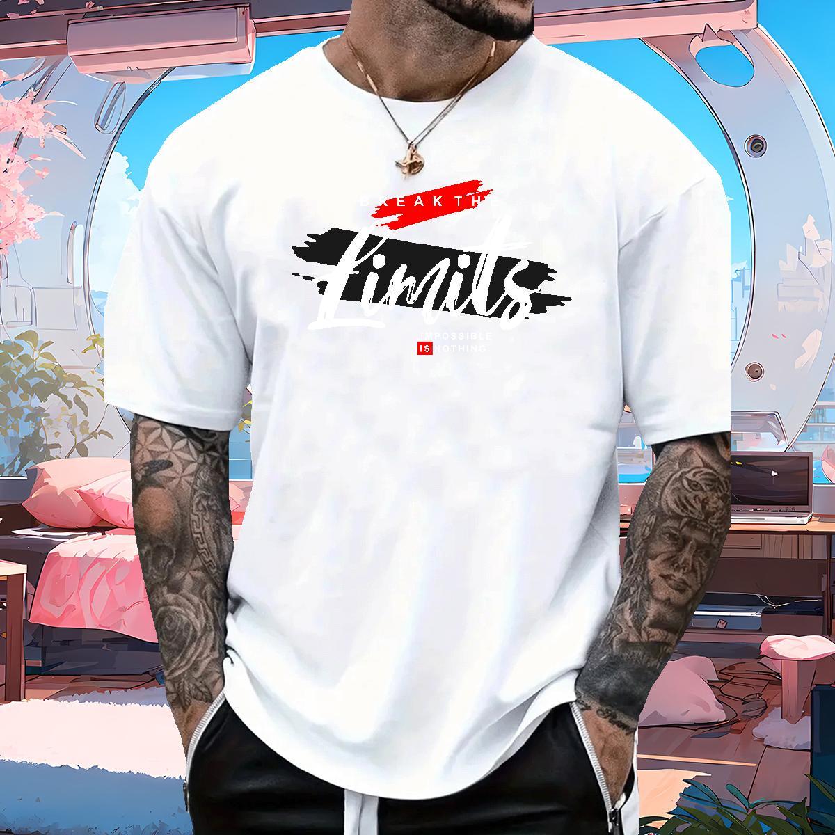 Free Shipping letter 230g 100% Cotton Tshirts Street Casual Breathable Short Sleeve T shirt New Designer DIY Anime Wear