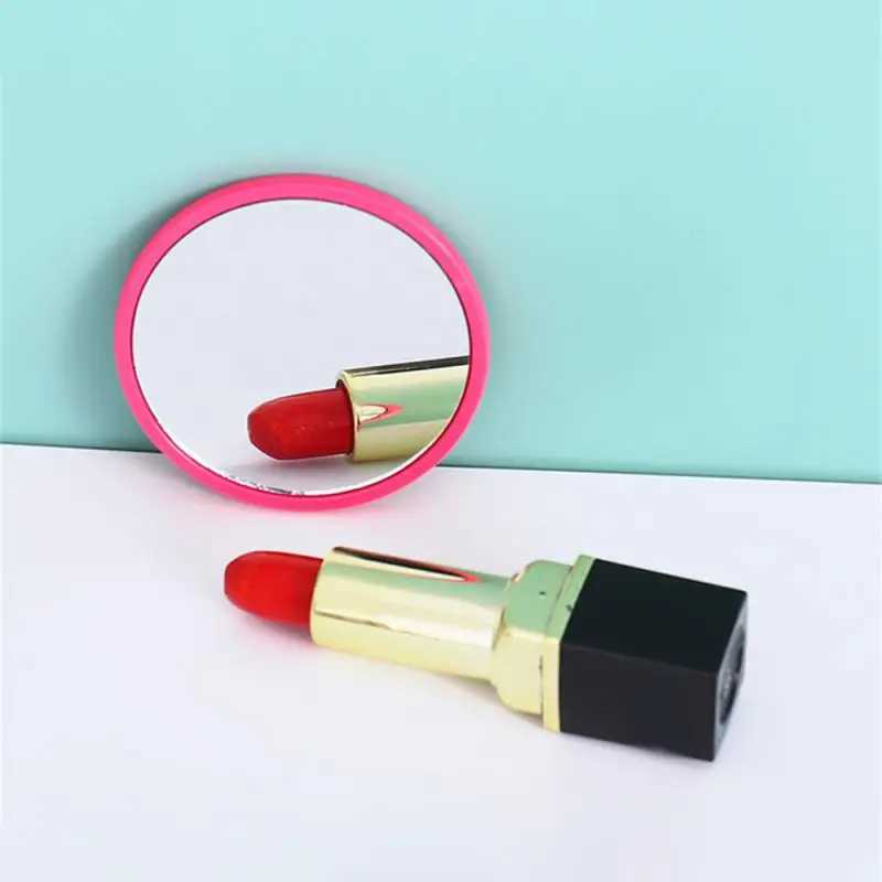 Plastic Mirror Small Mirror Portable Anti-slip And Anti-sweat Intimate And Convenient Mirror Small Round Mirror Touch Up Makeup Y240819