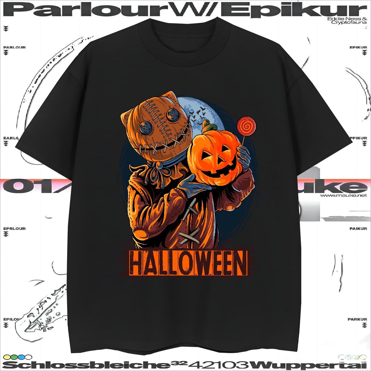 Designer T Shirt For Man pumpkin Short Sleeve O-Neck Casual Daily Wear Graphic 230g 100% Cotton Men Tops Tees Designer Fashion Tee Shirt