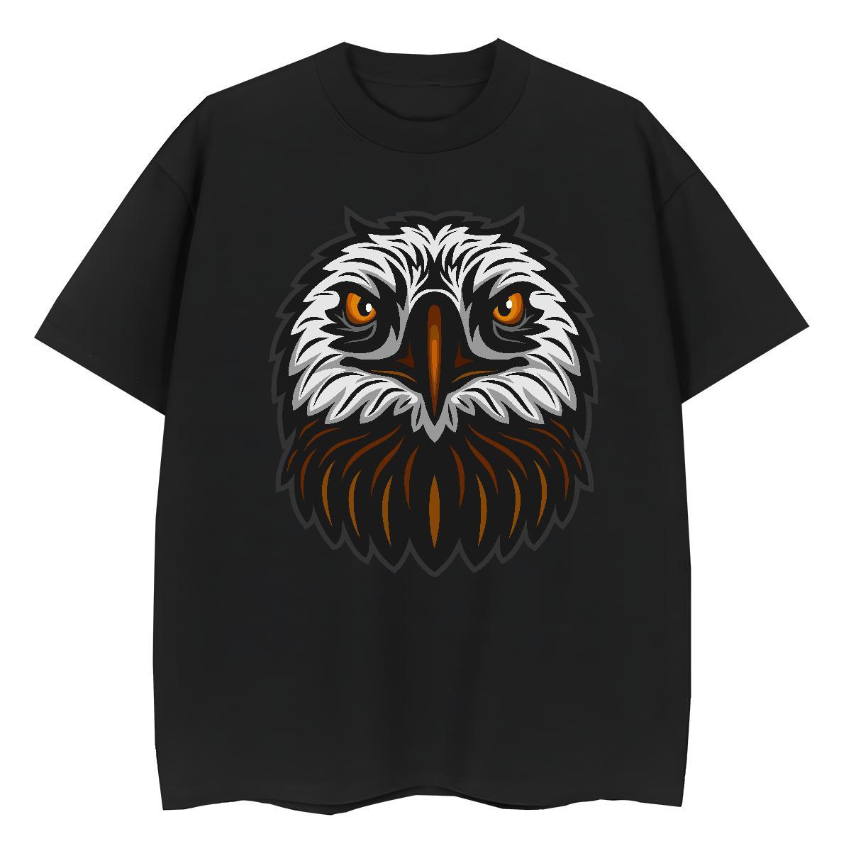 Cool T Shirt For Man owl O-Neck Short Sleeve Casual Custom Printing 230g Pure Cotton Men Tshirts 2024 Designer Tee Shirt