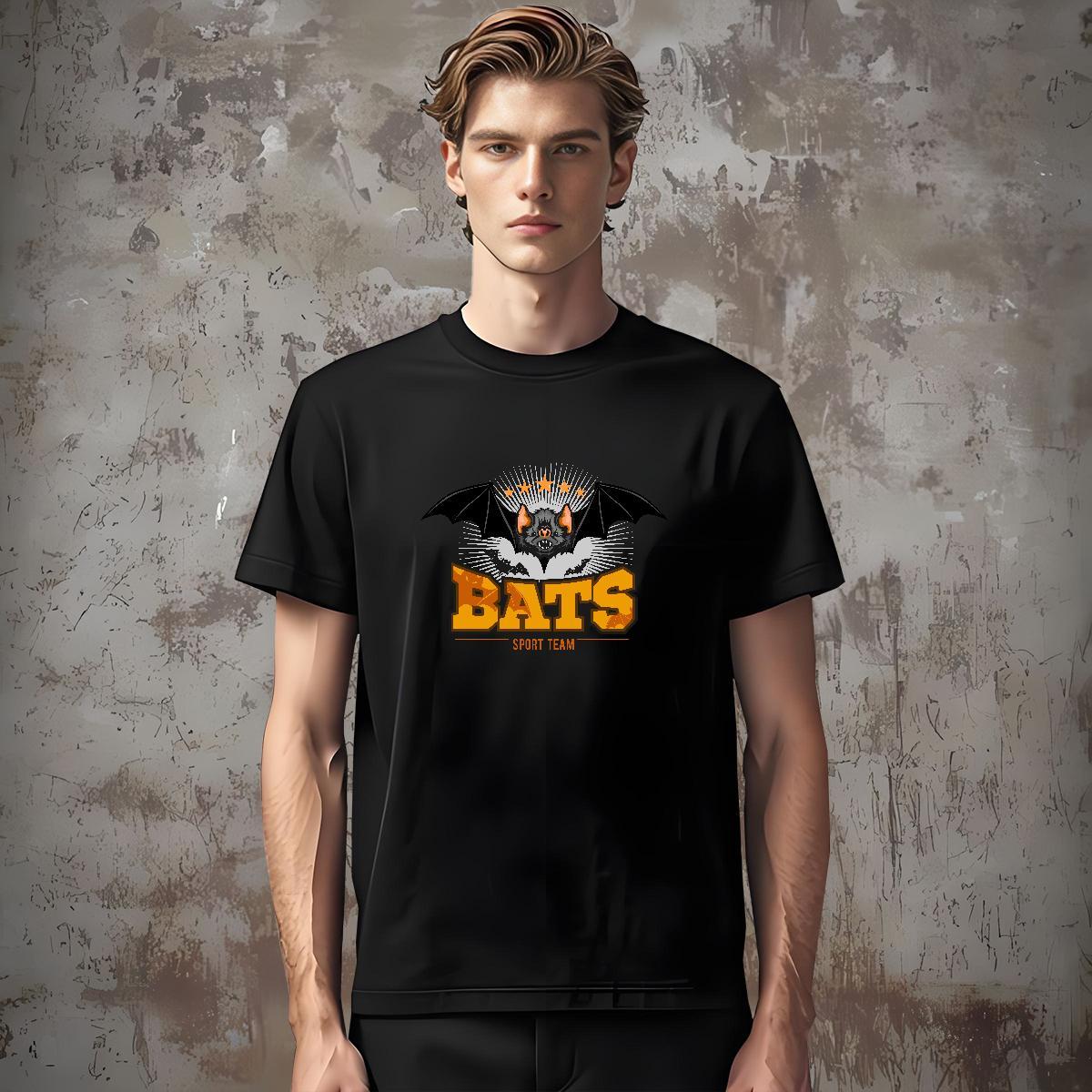 2024 Designer Men Tops Tees bat Sport 230g Pure Cotton Tees Shirts O Neck Short Sleeves Popular T shirt Graphic