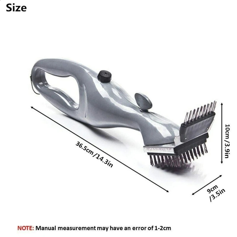 Portable Steam Cleaning Brushes Barbecue Grill Cleaning Brush BBQ Tools Cleaner Scraper Kitchen Gadget Grill Stain Removal Brush 240819